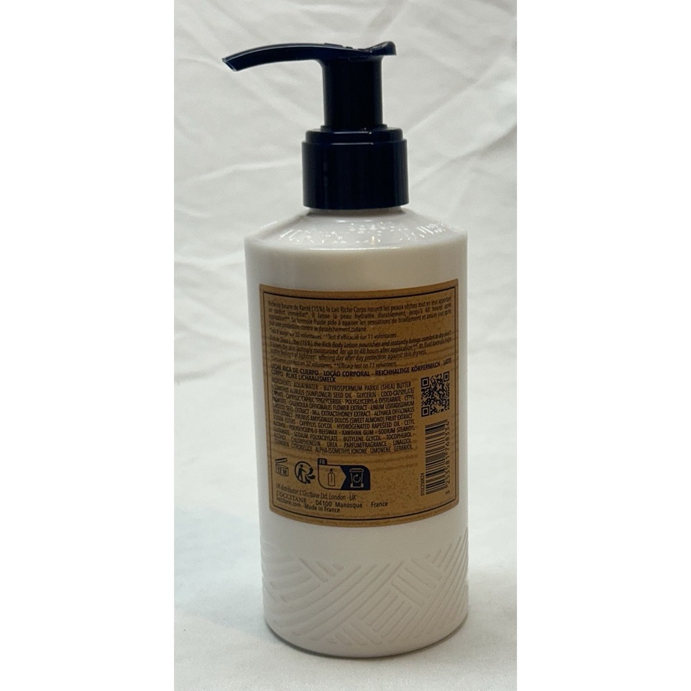 L'OCCITANE 15% Shea Butter Body Rich Lotion 250ml/8.4oz, NEW - Picture 2 of 4